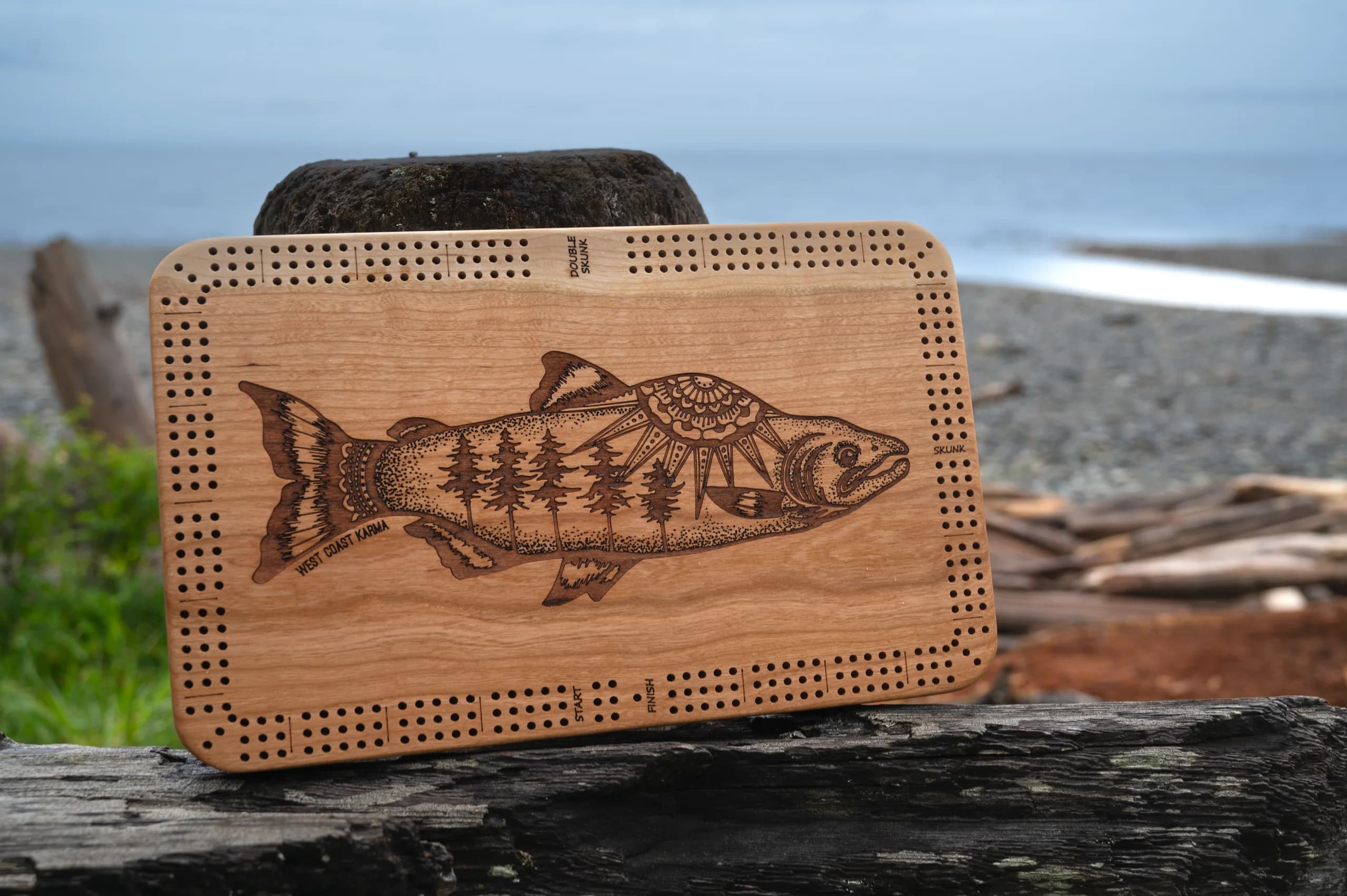 Wooden Crib Board - Salmon
